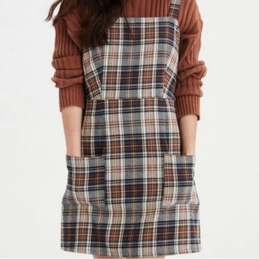 American Eagle Plaid Mini Dress